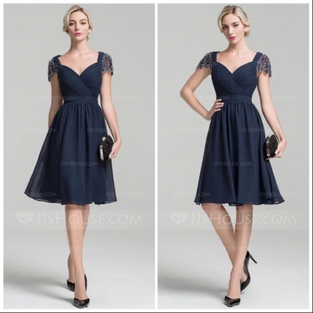 JJ’s House Dark Navy Cocktail Dress - Picture 5 of 16